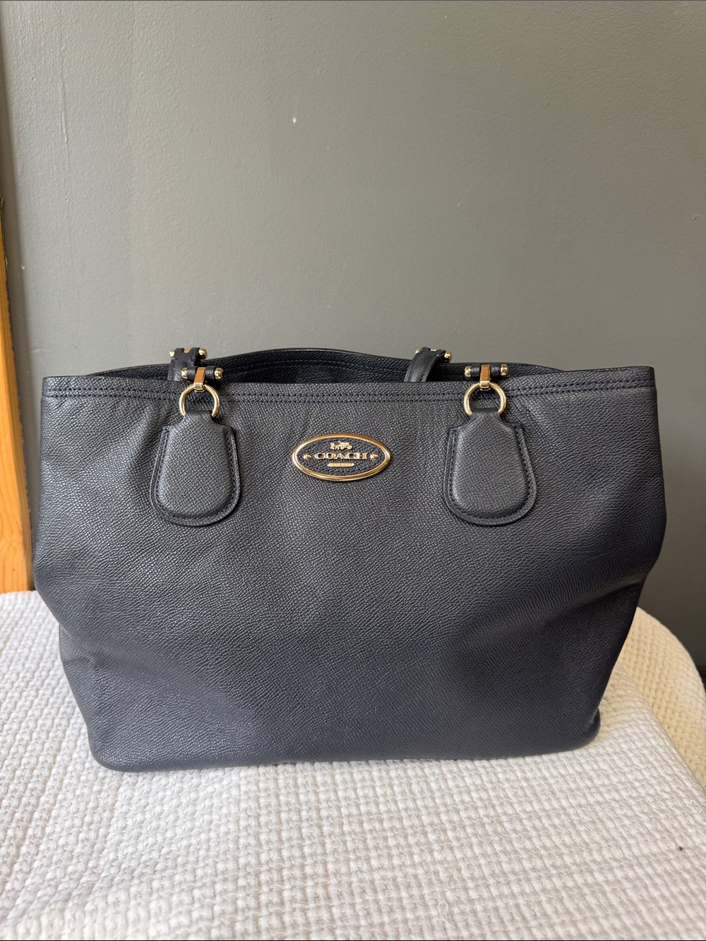 Navy Blue Coach Bag